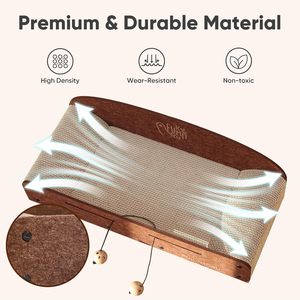 26 Inch Luxury Modern <b>Cat</b> Scratcher Bed with 2 Reversible Cardboard Scratch Pads Indoor <b>Sofa</b> Lounger & Fun Toy - Product Image 6