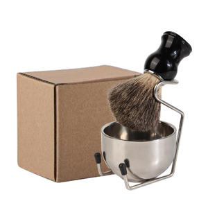 Best Selling Stainless Steel Shaving Brush Bowl Single Edged Blade <b>razor</b> Shaving <b>Set</b> - Product Image 6