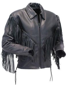 เสื้อแจ็คเก็ตหนังแท้สำหรับผู้ชาย พร้อมซิปตกแต่งแบบพู่ ปกเสื้อพับได้ สไตล์นักขี่มอเตอร์ไซค์ ระบายอากาศได้ดีและกันลม เหมาะสำหรับฤดูหนาว - Product Image 5