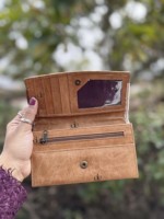 Cartera de mano de cuero de vaca con patrón occidental, monedero de piel con pelo, gran oferta, regalo para mujer