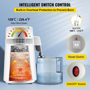 Pure <b>Water</b> <b>Distiller</b> 750W 1.1 Gal/4L BPA-Free Container Upgraded Handle <b>Home</b> Use - Product Image 6