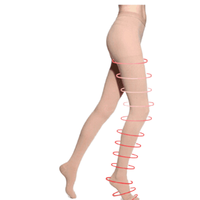 Vente en gros Bas de compression unisexe de haute qualité pour les genoux Chaussettes de compression pour infirmière avec logo personnalisé Chaussettes d'automne en nylon noir pour hommes