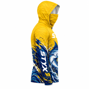 Sudadera de Pesca con Camuflaje Personalizado, UPF50+, Manga Larga, Absorbe la Humedad, Ventilación Lateral con Malla - Product Image 3