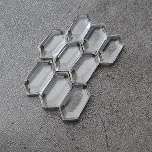 Cristal de Cuarzo de Calidad AAA+ en Forma Hexagonal, Corte Tableta, Gema Calibrada, Joyería Suelta - Product Image 5