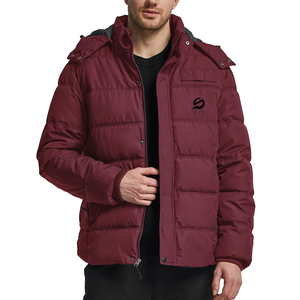 เสื้อแจ็คเก็ตผู้ชายผ้าแคนวาสกันน้ำแบบมีซิป  คอปกมีฮู้ด  บุใยสังเคราะห์  คุณภาพสูง  แฟชั่นใหม่ล่าสุดสำหรับฤดูหนาว - Product Image 3