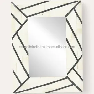 Exquisite Indian Bone Inlay Wall <b>Mirror</b> for Vanity Bathroom Decoration Fancy Wall <b>Mirror</b> for Export Sale - Product Image 1
