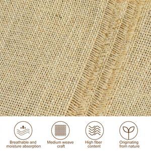 High Quality 60inch*210ft <b>Jute</b> <b>Fiber</b> Soil Protection Netting Pure Natural 60inch*210ft Plant Protective Sheet Garden Supply - Product Image 2