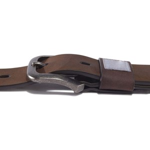 Wholesale Custom Men's Casual Wear Adjustable <b>Iron</b> Leather Belts Luxury Style OEM Service 100% Genuine Leather <b>Lightweight</b> - Product Image 4