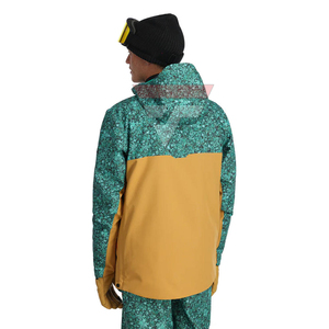 Veste de ski softshell sublimée OEM en polyester, imperméable et respirante pour sports d'hiver, entraînement extérieur par temps froid - Product Image 5