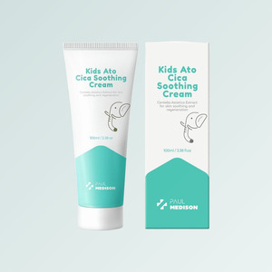 ผลิตภัณฑ์ดูแลผิวหน้าแบบเกาหลี K-Beauty Paul Medison Kids Ato Cica Soothing Cream 100 มล. ผลิตในเกาหลี โลชั่นทาผิวกาย - Product Image 4