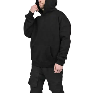 Sudadera con Capucha Negra para Hombre, Gruesa y Cálida, de Forro Polar, para Clima Frío, Actividades al Aire Libre y Uso Diario - Product Image 6