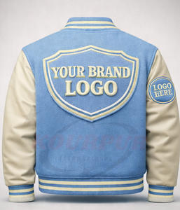 Vestes Letterman personnalisées pour hommes, manches en laine et cuir, vestes universitaires avec patchs brodés en chenille personnalisés - Product Image 2