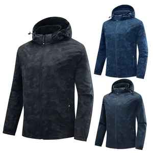 เสื้อแจ็คเก็ตผู้ชาย OEM 2026 สำหรับกิจกรรมกลางแจ้ง ฤดูใบไม้ผลิ เสื้อแจ็คเก็ตสปอร์ตมีฮู้ด แฟชั่นทรงบอมเบอร์ ซิปแบบรูด - Product Image 3