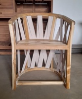 Silla de Comedor Moderna para Exteriores de Madera de Teca Sólida con Tejido de Cuerda Sin Cojines para Sala de Estar por KAG Furniture