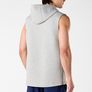 Chaleco con Capucha para Hombre, Sin Mangas, de Poliéster/Algodón, Estilo Casual, con Bolsillo Tipo Canguro, Prenda Cómoda de Corte Holgado - Product Image 2