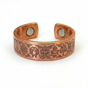 Joyería Devocional Bio Magnética al por Mayor • Anillo Unisex Budista Esotérico Ajustable - Product Image 2