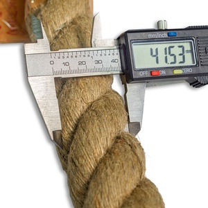 Corde torsadée en jute naturelle robuste 4mm 40mm 3 brins Écologique Biodégradable pour amarrage marin, quai, bateaux, navires, ports LMC - Product Image 2