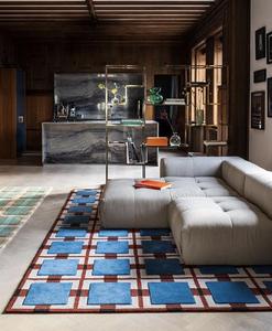 Alfombra Moderna de Lana Hecha a Mano con Diseño Geométrico, Abstracta, Ecológica, de Pelo Corto, de Lujo, para Decoración de Sala de Estar y Dormitorio - Product Image 2