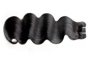 NAJIR HAIR HUB ผมแท้แบบอินเดีย Remy  แบบเวฟ  ถักสองชั้น  ต่อผมแบบ Double Weft  มีทุกสี - Product Image 1