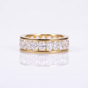 Anillo de Oro Amarillo con Diamante Corte Brillante Redondo, Clásico para Boda, Color G, Piedra Cultivada en Laboratorio - Product Image 2