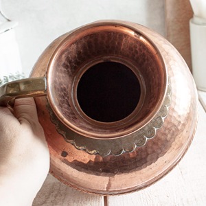 Carafe à eau en cuivre de la série Luxe, qualité supérieure, finition brillante, article d'usine en gros - Product Image 4