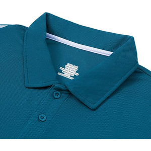 Chemise de golf pour homme, coupe classique, à manches courtes, boutonnée, en tissu tissé respirant et anti-boulochage, séchage rapide, en Spandex/Polyester, avec logo personnalisé - Product Image 5