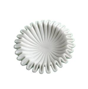 Cuenco multiusos de mármol blanco con diseño de moda Floral, soporte votivo elegante, frutero decorativo, piedra Natural hecha a mano, detalles para el hogar - Product Image 5