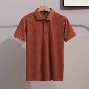เสื้อเชิ้ตผู้ชายไซส์ใหญ่แบบมีปก คอตตอน/โพลีเอสเตอร์  ผ้าถักลายริบ  แขนสั้น  สีพื้น  สไตล์ลำลอง  สามารถปรับแต่งได้ตามความต้องการของ OEM - Product Image 5