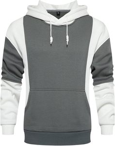 Sweat à capuche unisexe de chasse, couleur unie, manches longues, en coton, pull-over, pour l'automne, design uni teint pour adulte - Product Image 6