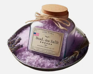 Sels de la Mer Morte Naturels de Haute Qualité à Marque Blanche, Lavande, Thé Vert, Antioxydants, Détoxifiants, Rajeunissants, Origine États-Unis, pour le Bain - Product Image 1
