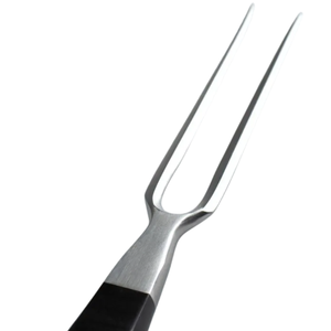 Fourchette à découper de 6,5 pouces en acier inoxydable à deux dents pour maintenir et servir la viande, avec manche en bois Pakka, pour rôti de dinde, usage professionnel en cuisine - Product Image 3