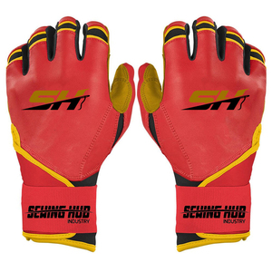 Gants de frappe de baseball robustes, contrôle de préhension maximal, cuir souple, ajustement compressif pour hommes, équipement d'entraînement et de match - Product Image 6