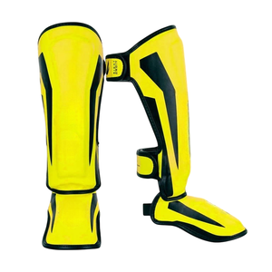 Protège-tibias de compression MMA en néoprène, manchon de protection pour le tibia et le cou-de-pied, protège-jambes de kickboxing pour équipement d'arts martiaux - Product Image 3