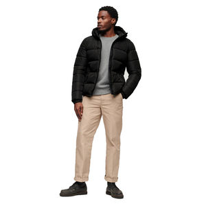 Chaqueta de Plumón para Hombre con Cuello Alto, Diseño Nuevo, Lona Recubierta con Logotipo Personalizado 2026, Servicios OEM de Alta Calidad para Uso Invernal - Product Image 3