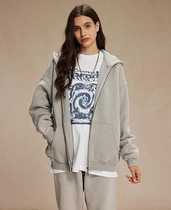 Acid Wash Hoodie Unisex Oversized Vintage Faded Sweatshirt Custom Logo Streetwear Heavyweight Cotton - Product Image 3