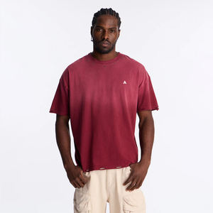 Camiseta de Manga Corta con Cuello Redondo, 100% Algodón, Transpirable, para Hombre, con Logotipo Personalizado, Estilo Vintage, de Alta Calidad, Ligera, Estilo Antiguo - Product Image 1