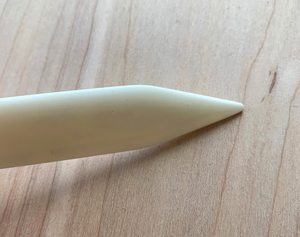 Plegador de Papel de Hueso Natural, Diseño Ergonómico, Superficie Pulida, Imitación Antigua, Varilla de Plegado Cónica para Encuadernación y Manualidades - Product Image 3