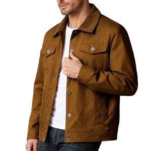 2025 Wholesale Customized 100% Cotton Breathable Long Sleeves <b>Canvas</b> Men's <b>Jackets</b> Man <b>Jackets</b> <b>Jacket</b> for man - Product Image 3