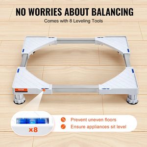 Mini frigo supporto universale 4 piedi forte piedistallo per biancheria regolabile 15 "-24.2" W Multi-funzionale Base espandibile per lavatrice - Product Image 6