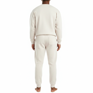 Custom Unisex tracksuit set Sweatpants and <b>Hoodie</b> Set <b>Plain</b> Oversized Fleece Custom 500 GSM Baggy Tracksuit set for Men - Product Image 3