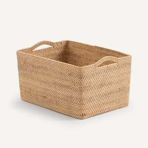Cesta de mimbre para almacenamiento, cesta de mimbre para decoración de cocina, cestas de madera - Product Image 1