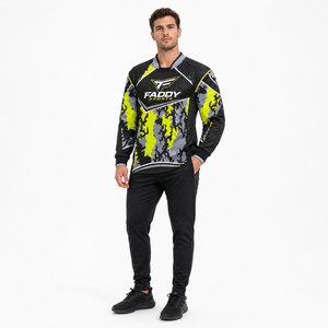Custom Padded Paintball Jersey Long Sleeve Breathable Sublimation Team Tactical Camo <b>Shirt</b> Motocross Apparel - Product Image 3