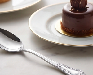 Elegant <b>Silver</b> Finished Flatware Set Stainless Steel <b>Mirror</b> Polish With <b>Ornate</b> Handles Dishwasher Safe For Wedding And Hotel - Product Image 6