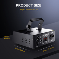 Proyector de Animación 3D RGB a Todo Color SHEHDS 1W, Luz Láser DMX512 para Discotecas, Eventos y Escenarios