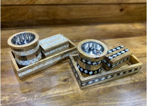 NOUVEAU Brûleur d'encens Mubkhar Bakhoor en os incrusté noir et blanc, fait main, le plus vendu en Inde, pour le Ramadan, brûleur d'encens arabe Oud - Product Image 6