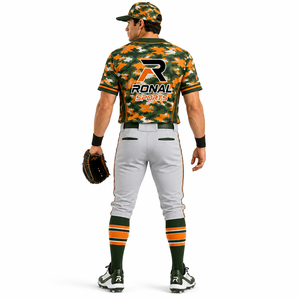 100% Polyester <b>Baseball</b>/Softball Uniform Sets Custom Team Name Heat Transfer Printed Unisex Adult Plus Size Short Sleeve Loose - Product Image 4