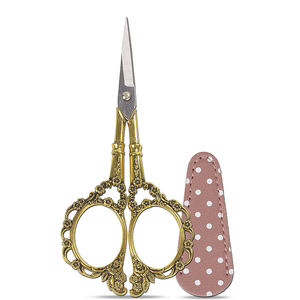 Tijeras de Bordado Finas y Afiladas, Recubiertas en Oro, de 4.5 Pulgadas, Tijeras Pequeñas para Coser con Estuche - Product Image 2