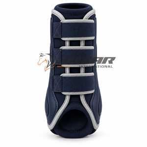 Botas de cepillado para caballos con amortiguación suave, tela resistente y diseño práctico para un entrenamiento cómodo. - Product Image 4