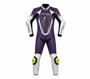 Combinaison de moto en cuir sur mesure de qualité supérieure MotoCP Racing 1 pièce, équipement de conduite avec bosse niveau 2 CE, fabriquée sur mesure - Product Image 1