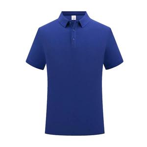 Men's Navy <b>Blue</b> <b>Polo</b> <b>Shirt</b> Short Sleeve Solid Color Casual Regular Fit Breathable Cotton Oxford Fabric Woven Design - Product Image 4